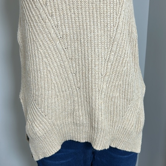 Anthropologie Angel Of The North Turtleneck Sweater Tank Tunic Split Hem XS - Picture 4 of 13